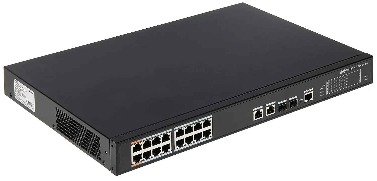 PoE комутатор DH-PFS4218-16ET-190 Dahua