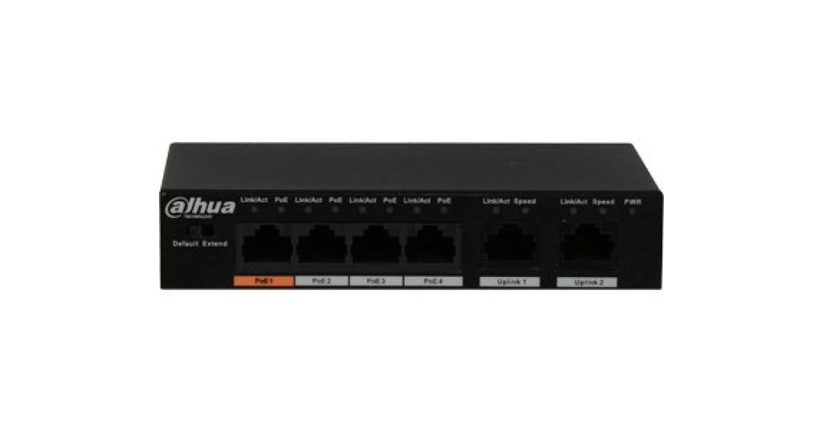 PoE комутатор DH-PFS3006-4GT-60 Dahua