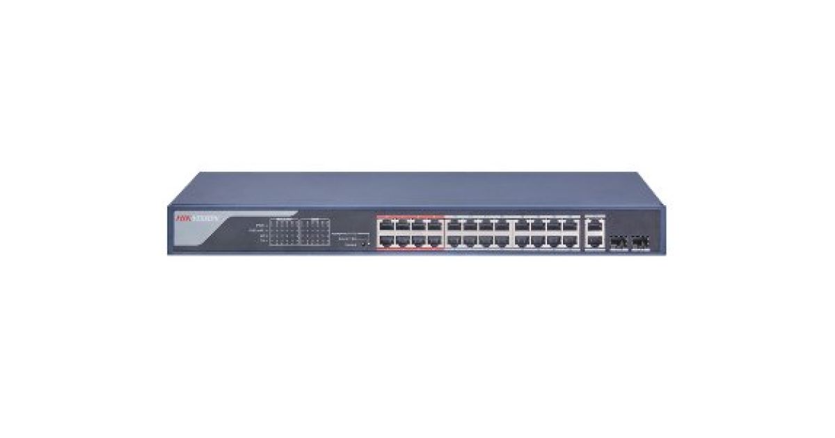 PoE комутатор DS-3E0326P-E(B) Hikvision